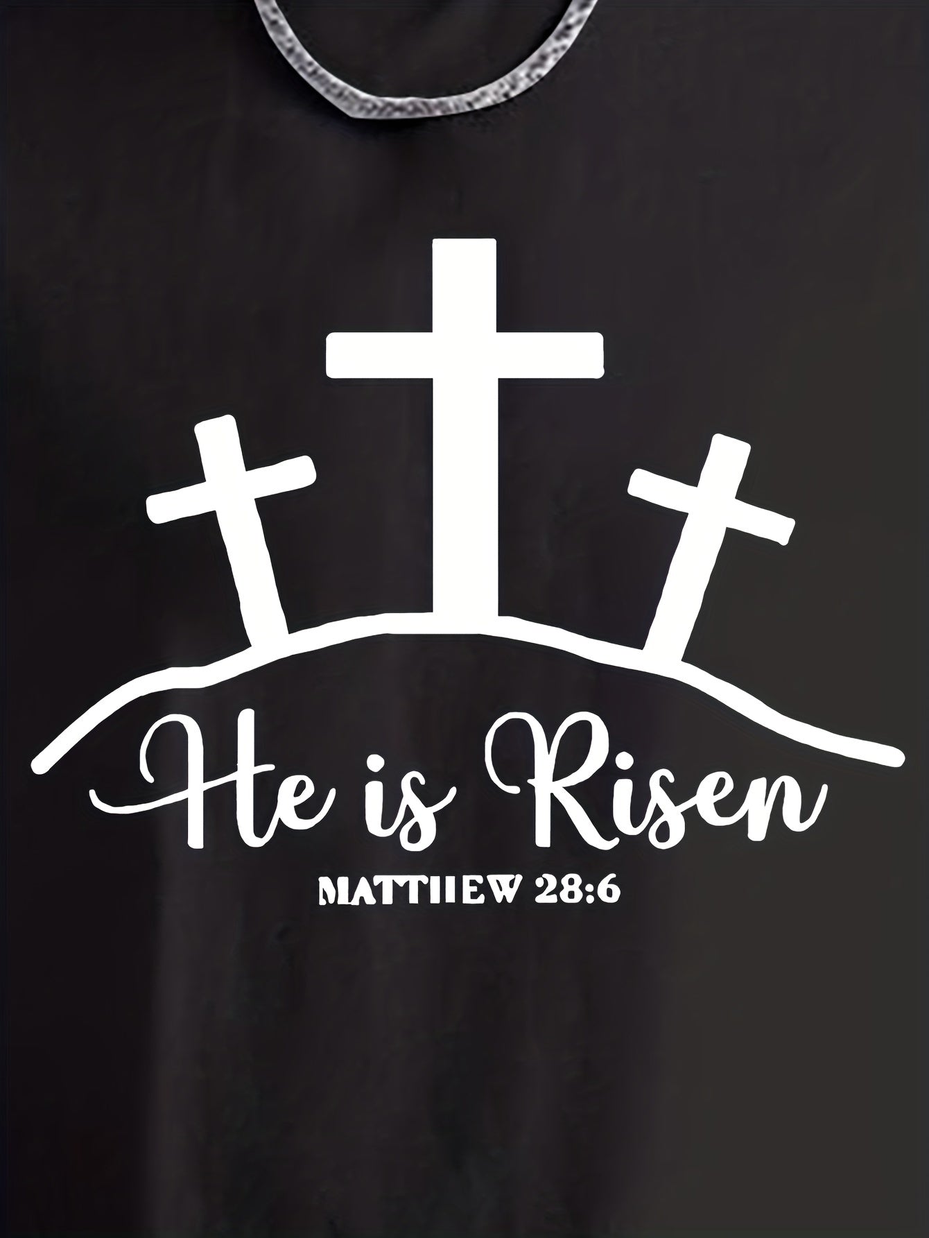 For All Have Sinned And Come Short Of The Glory Of God/ He Is Risen Men's Christian T-shirt claimedbygoddesigns