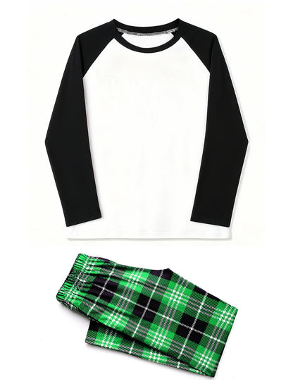 I'm A Project That Keeps Him Busy Youth Christian Plaid Pajamas