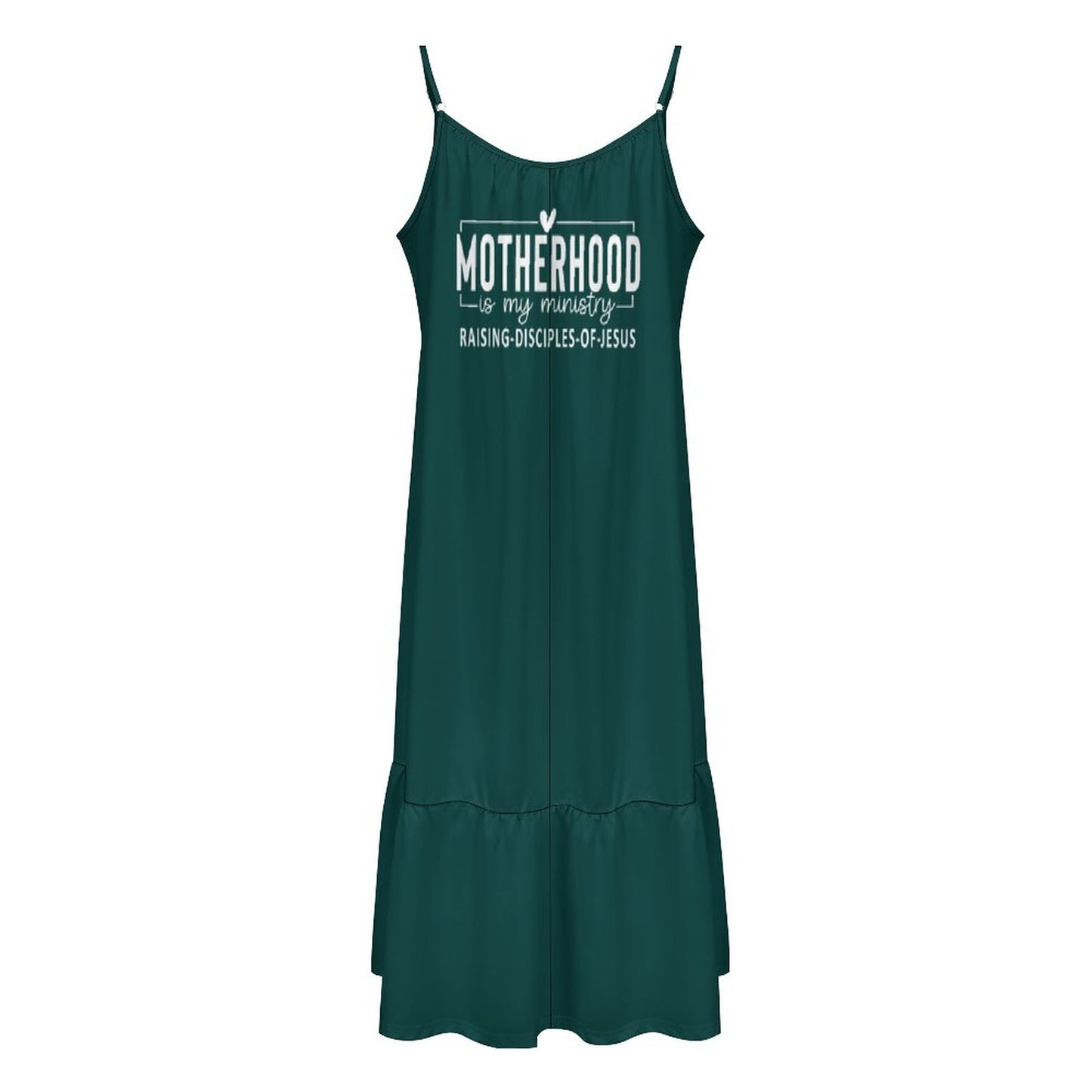 Motherhood Is My Ministry Christian Spaghetti Strap Dress