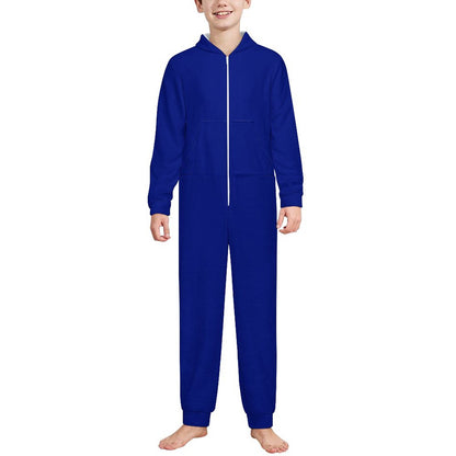 He Is My Superhero Toddler & Youth Christian Flannel Footless Zip up Jumpsuit Pajama Jumpsuit