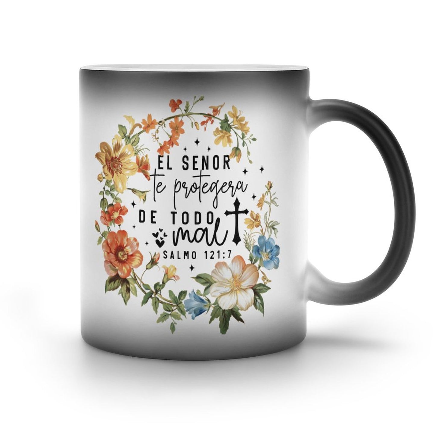 Salmo 121:7 El Senor Te Protegera De Todo Mal Spanish Christian Color Changing Mug (Dual-sided)