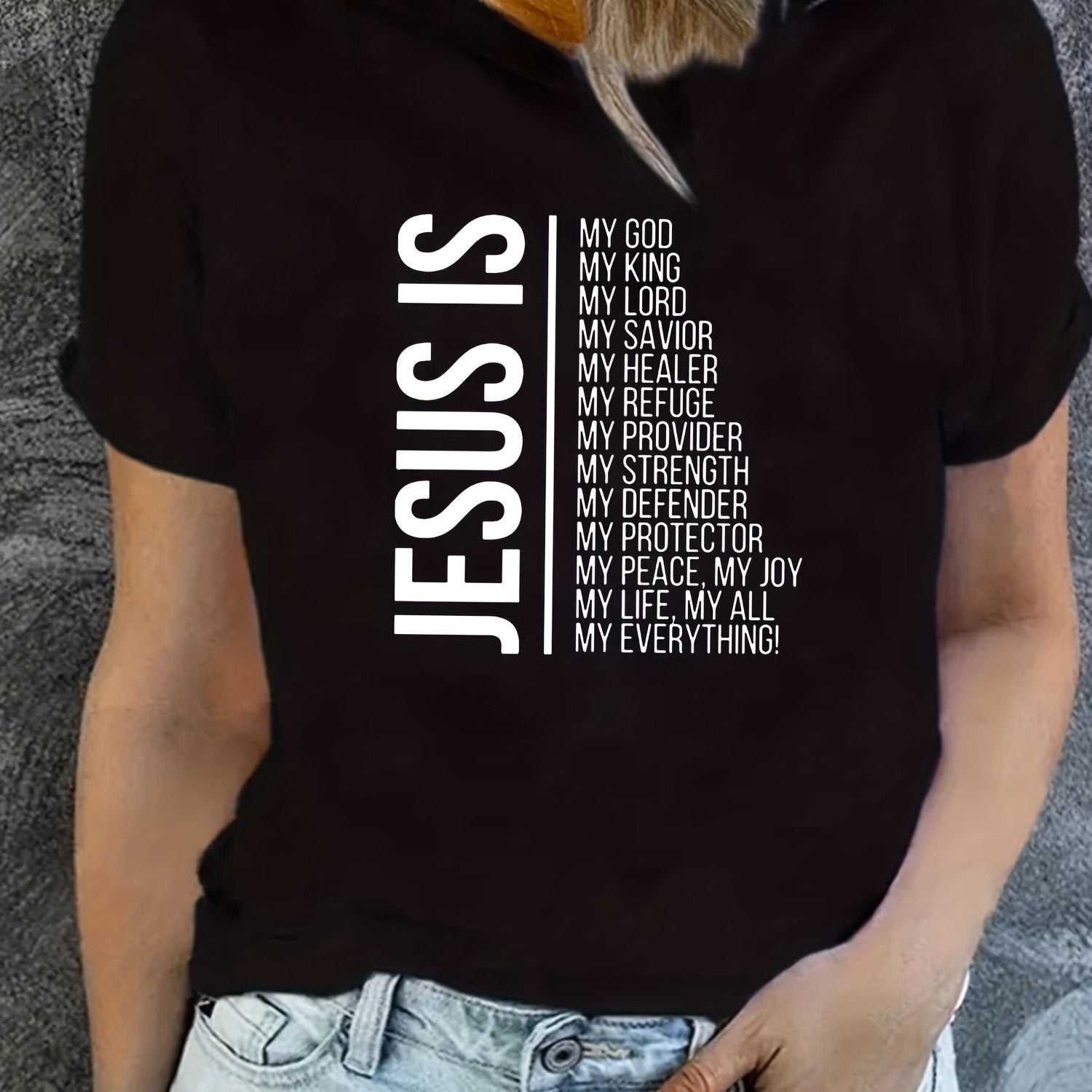 Jesus Is My Everything Women's Christian T-shirt claimedbygoddesigns