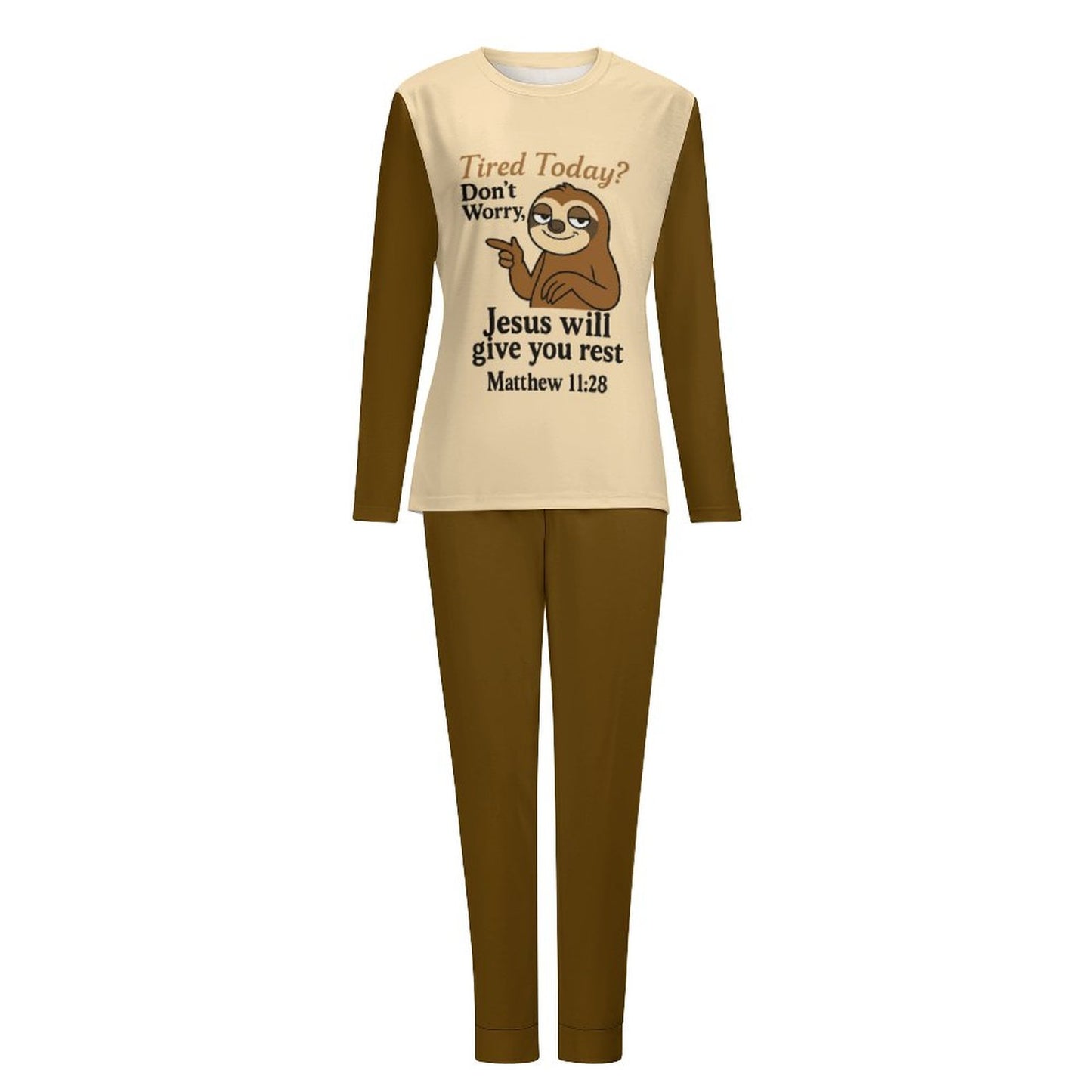 Tired Today Women's Christian 2 - Piece Pajama Set - ClaimedbyGodDesigns