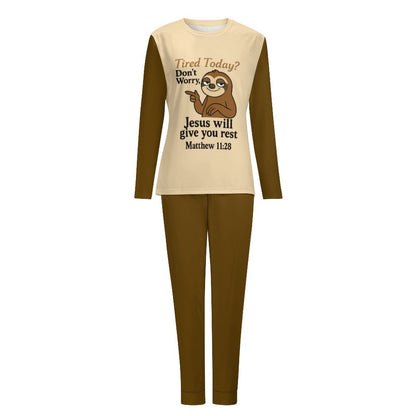 Tired Today Women's Christian 2 - Piece Pajama Set - ClaimedbyGodDesigns