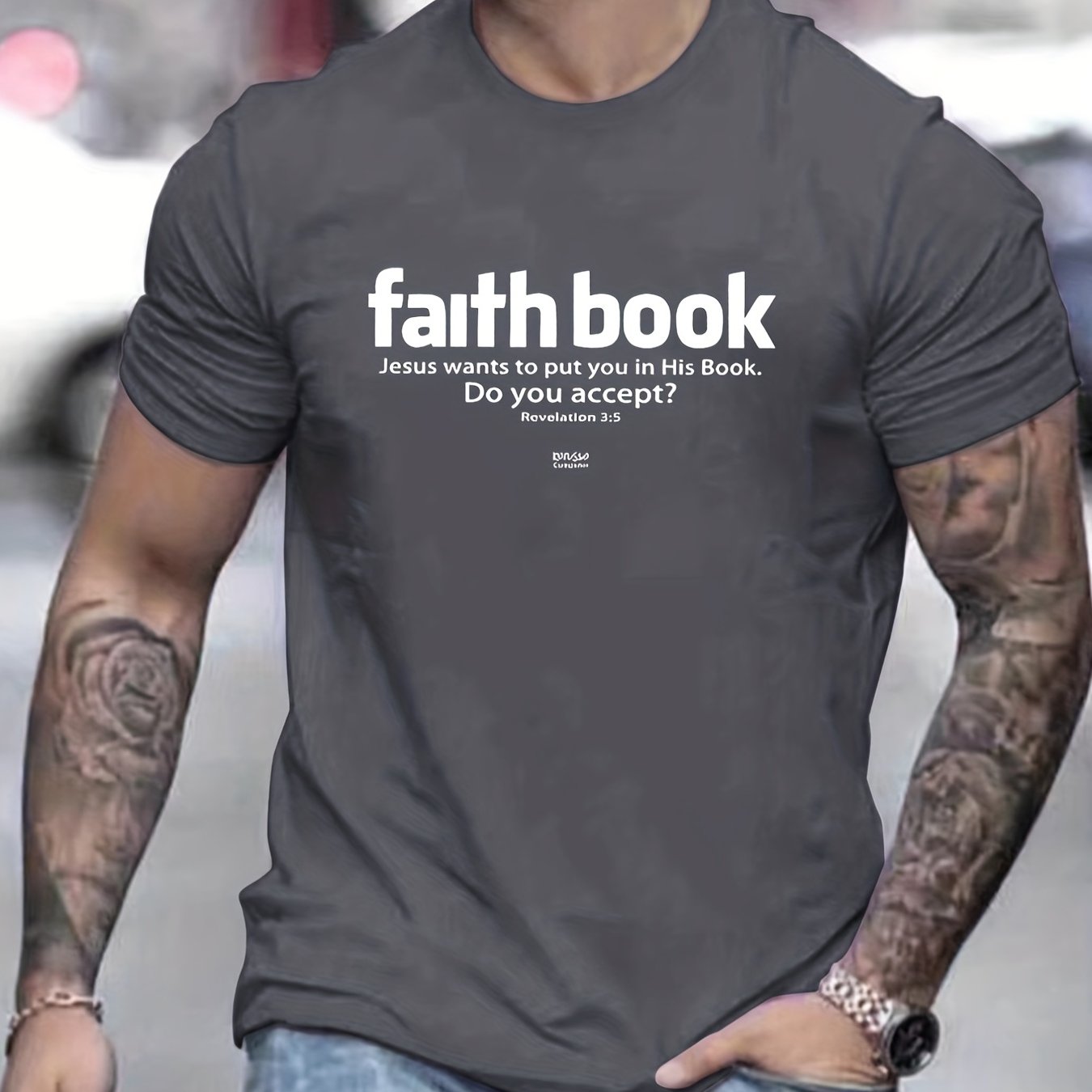 Faith Book: Jesus Wants To Put You In His Book Men's Christian T-shirt claimedbygoddesigns