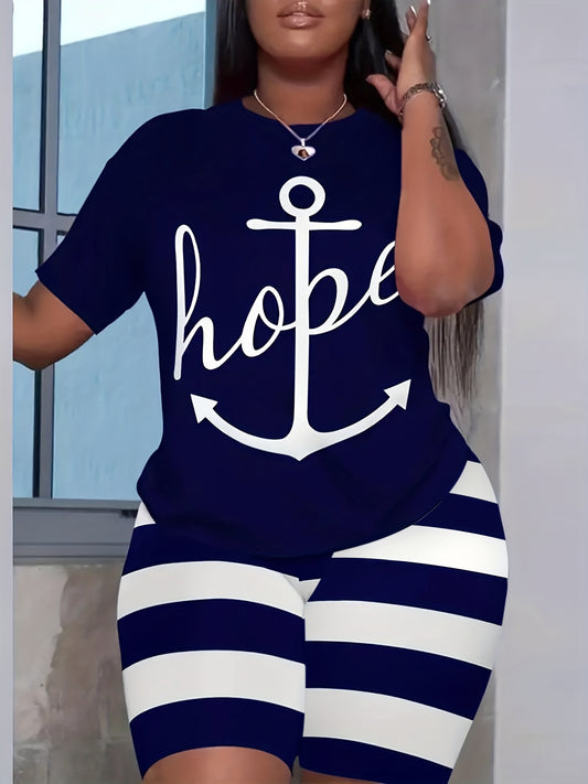 Hope Plus Size Women's Christian Casual Outfit claimedbygoddesigns