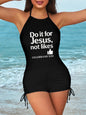 Do It For Him Christian Women's Tankini Swimsuits with Shorts - ClaimedbyGodDesigns