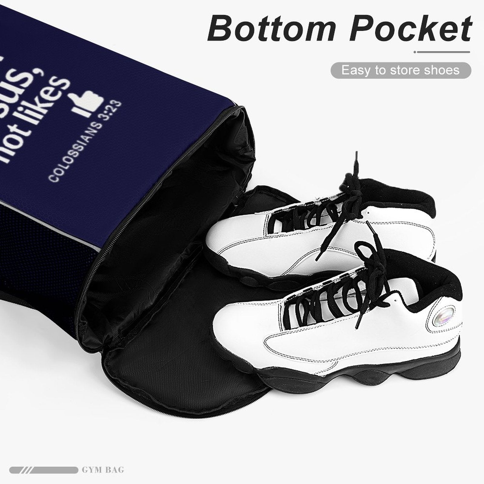 Do It For Him Waffle Cloth Sports Drawstring Bag - ClaimedbyGodDesigns