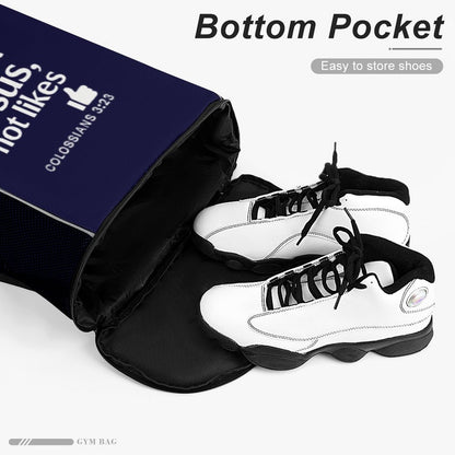 Do It For Him Waffle Cloth Sports Drawstring Bag - ClaimedbyGodDesigns