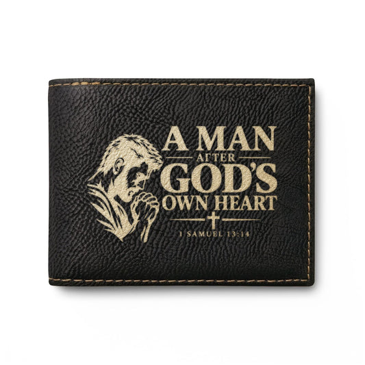 A Man After God’s Own Heart lion Christian wallet, 1 Samuel 13:14 (2)