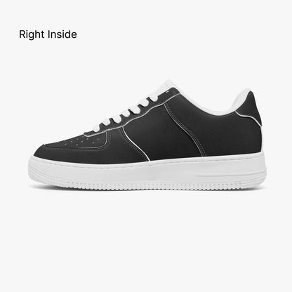 Addicted To Jesus Christian Low-Top Leather Sports Sneakers - ClaimedbyGodDesigns