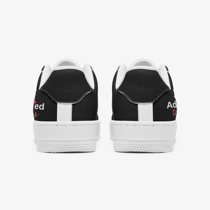 Addicted To Jesus Christian Low-Top Leather Sports Sneakers - ClaimedbyGodDesigns