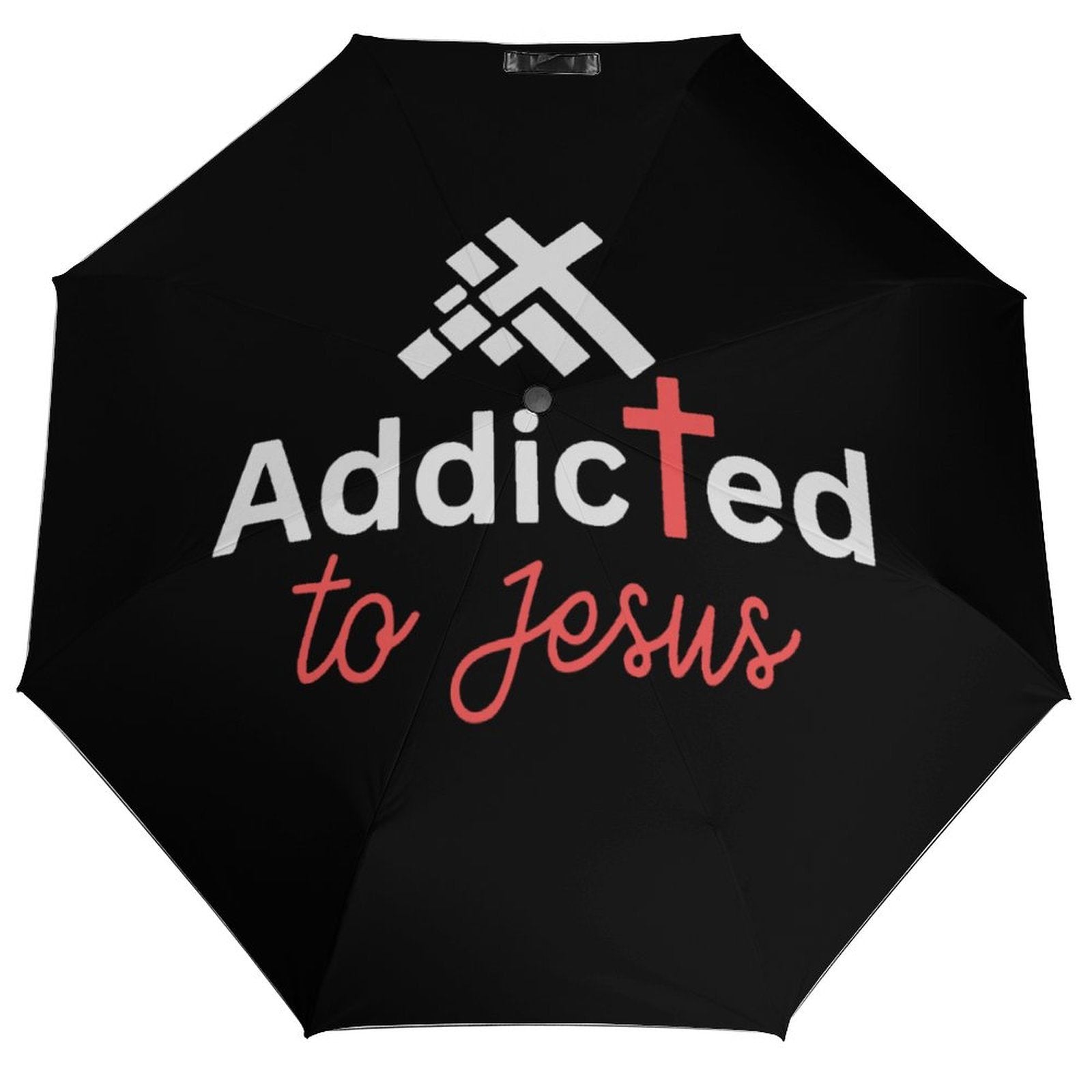 Addicted To Jesus Christian Umbrella - ClaimedbyGodDesigns