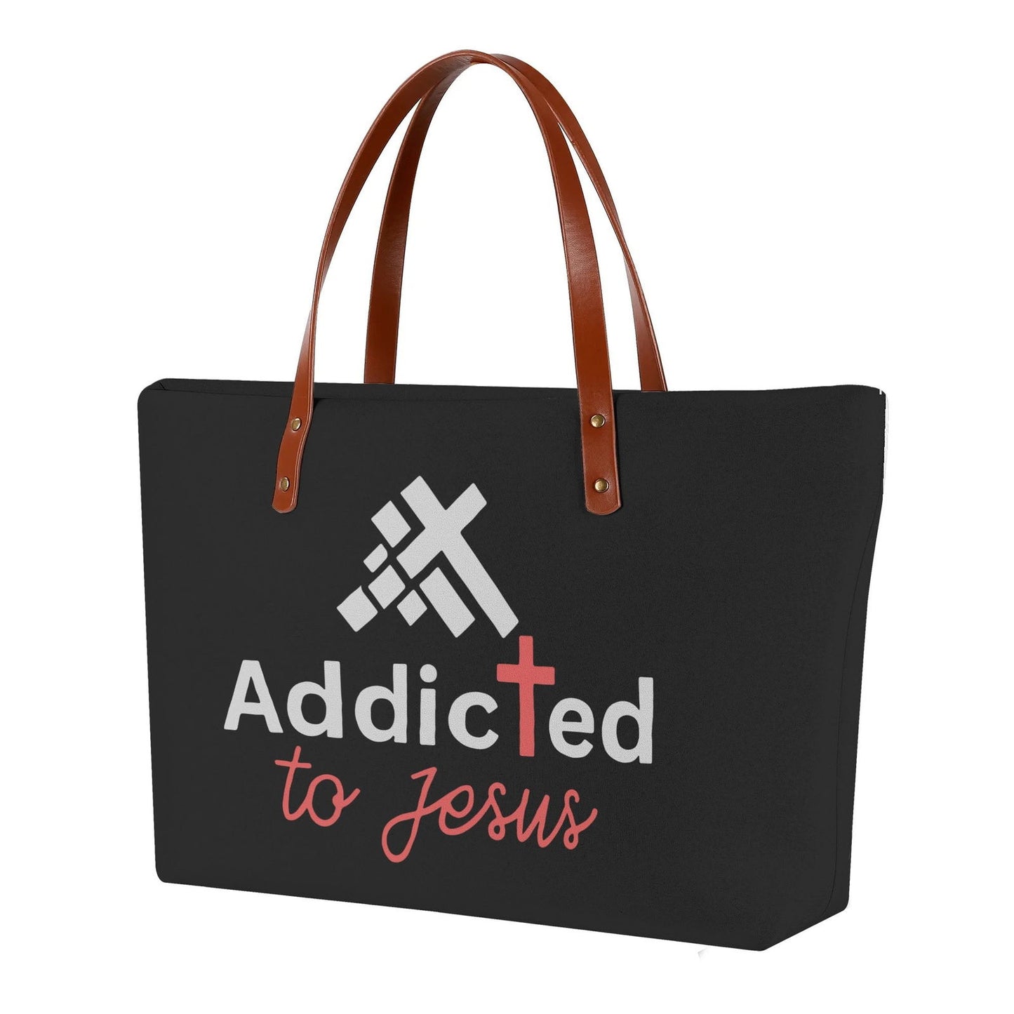 Addicted To Jesus Christian Womens Comfort Tote Bag - ClaimedbyGodDesigns