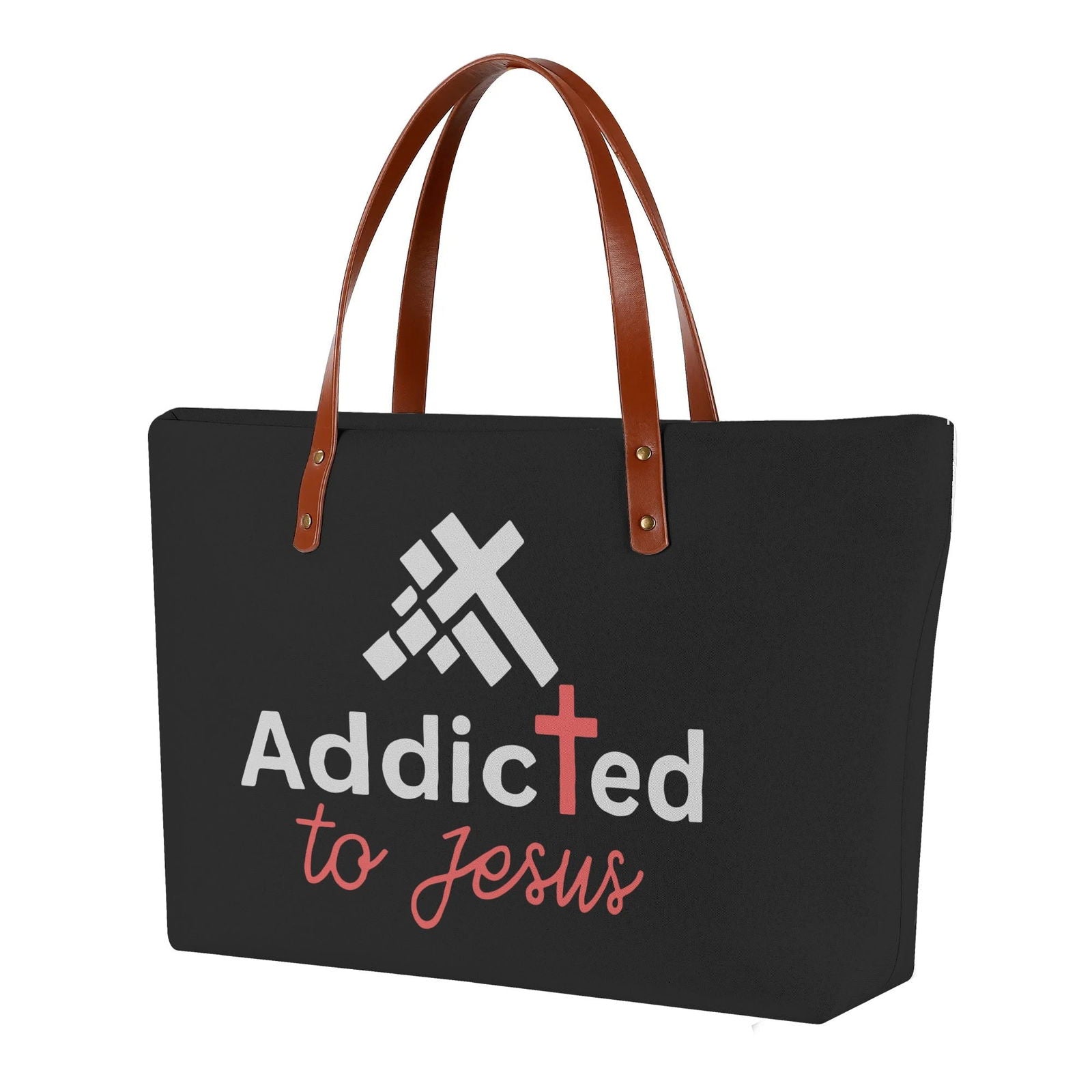 Addicted To Jesus Christian Womens Comfort Tote Bag - ClaimedbyGodDesigns