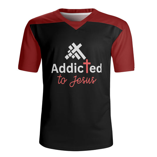 Addicted To Jesus Men's Christian Rugby Jersey - ClaimedbyGodDesigns