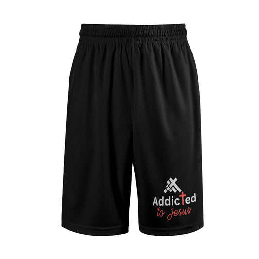 Addicted To Jesus  Mens Christian Shorts - ClaimedbyGodDesigns