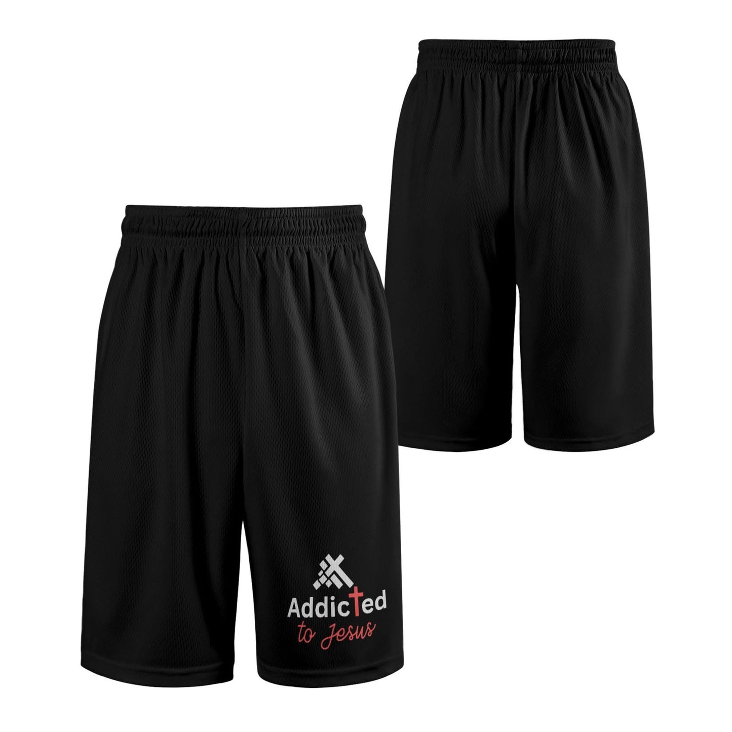 Addicted To Jesus  Mens Christian Shorts - ClaimedbyGodDesigns