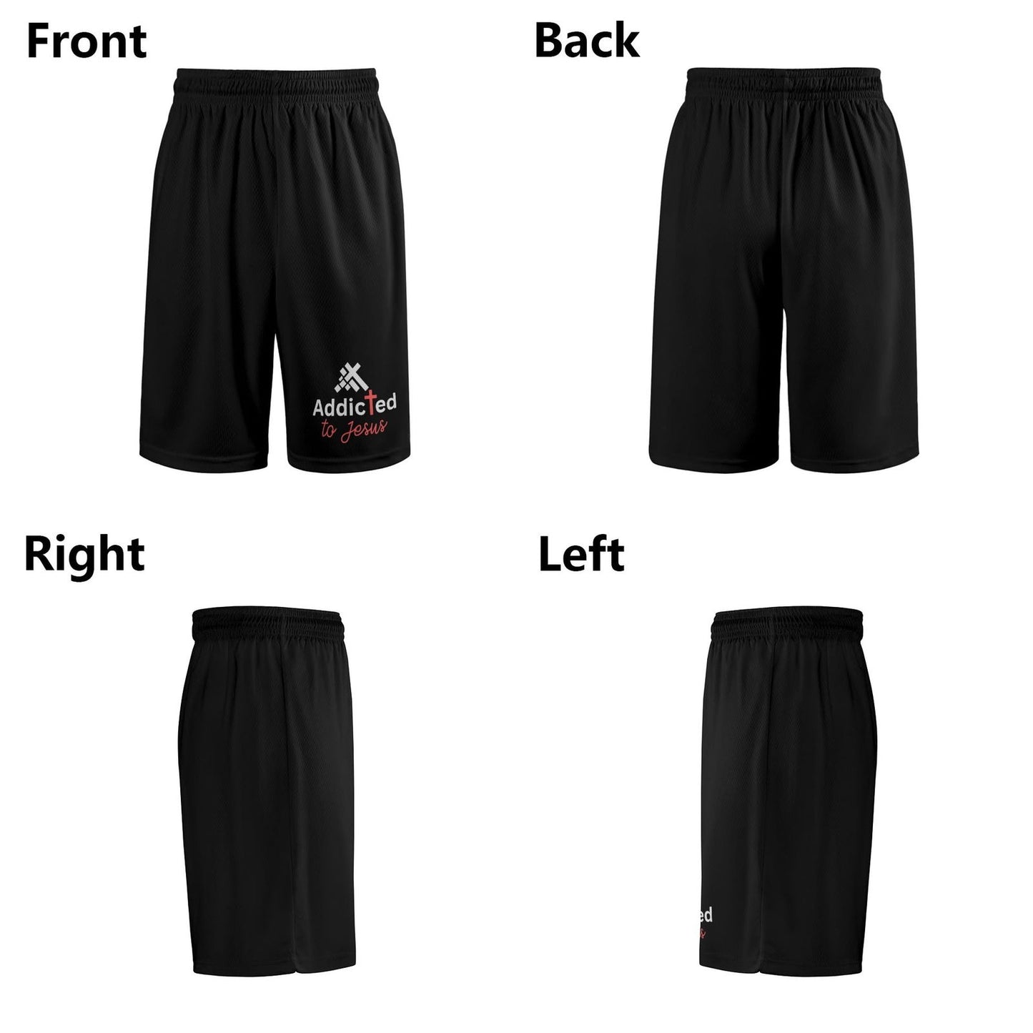 Addicted To Jesus  Mens Christian Shorts - ClaimedbyGodDesigns