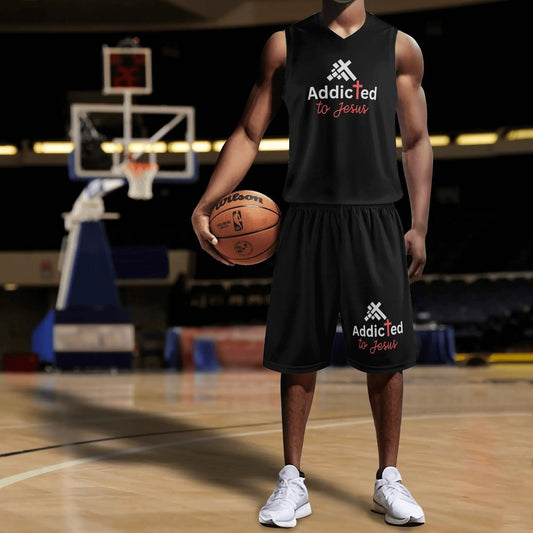 Addicted To Jesus Mens Summer Christian Casual Outfi - ClaimedbyGodDesigns