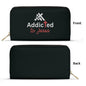 Addicted To Jesus PU Leather Womens Christian Wallet - ClaimedbyGodDesigns