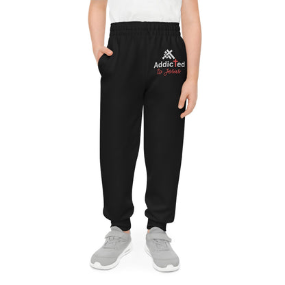 Addicted to Jesus Youth Christian Sweatpants (Joggers) - ClaimedbyGodDesigns
