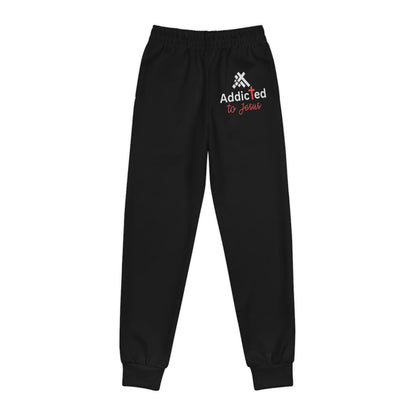Addicted to Jesus Youth Christian Sweatpants (Joggers) - ClaimedbyGodDesigns