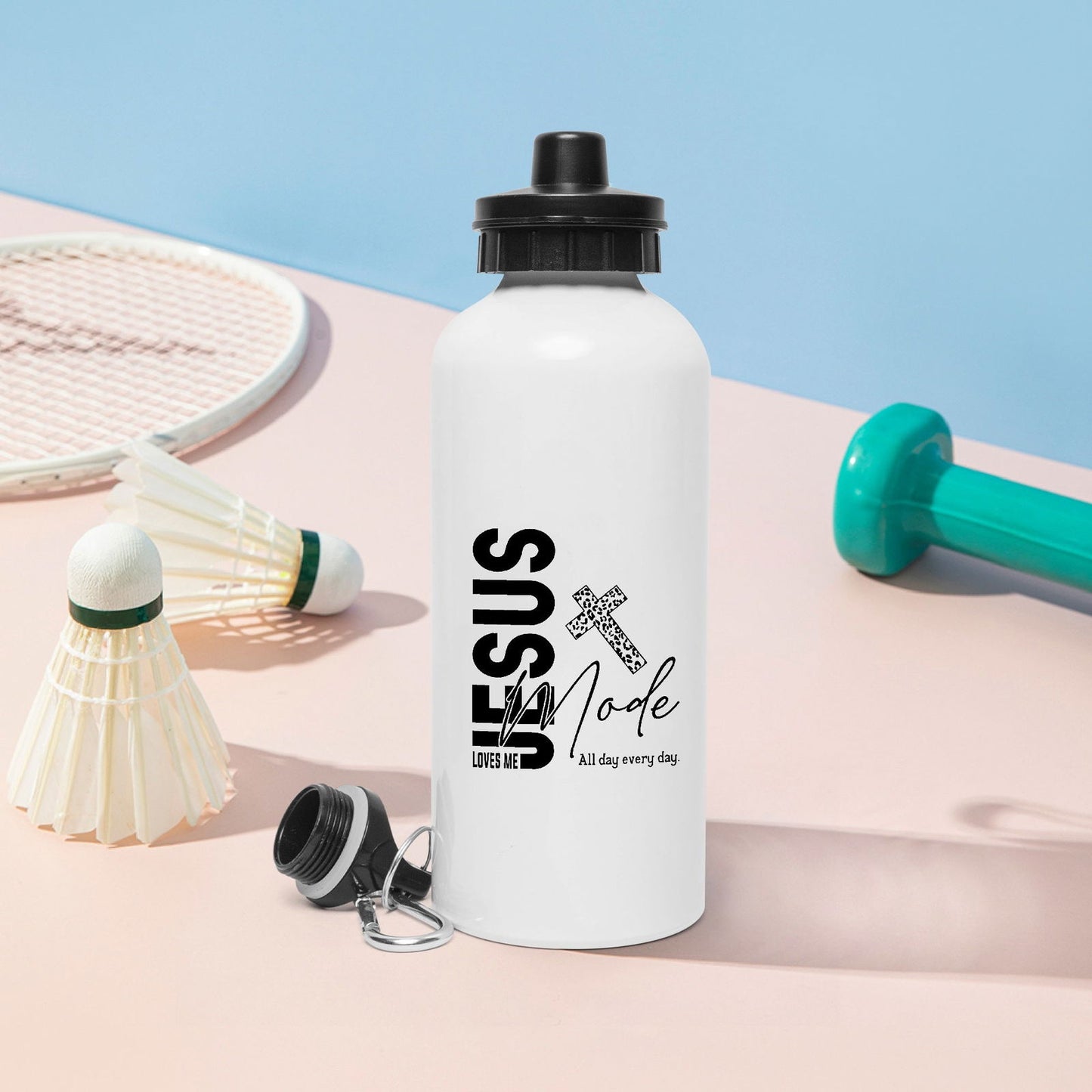 All Day Every Day 600ml Christian Stainless Steel Sports Bottle - ClaimedbyGodDesigns