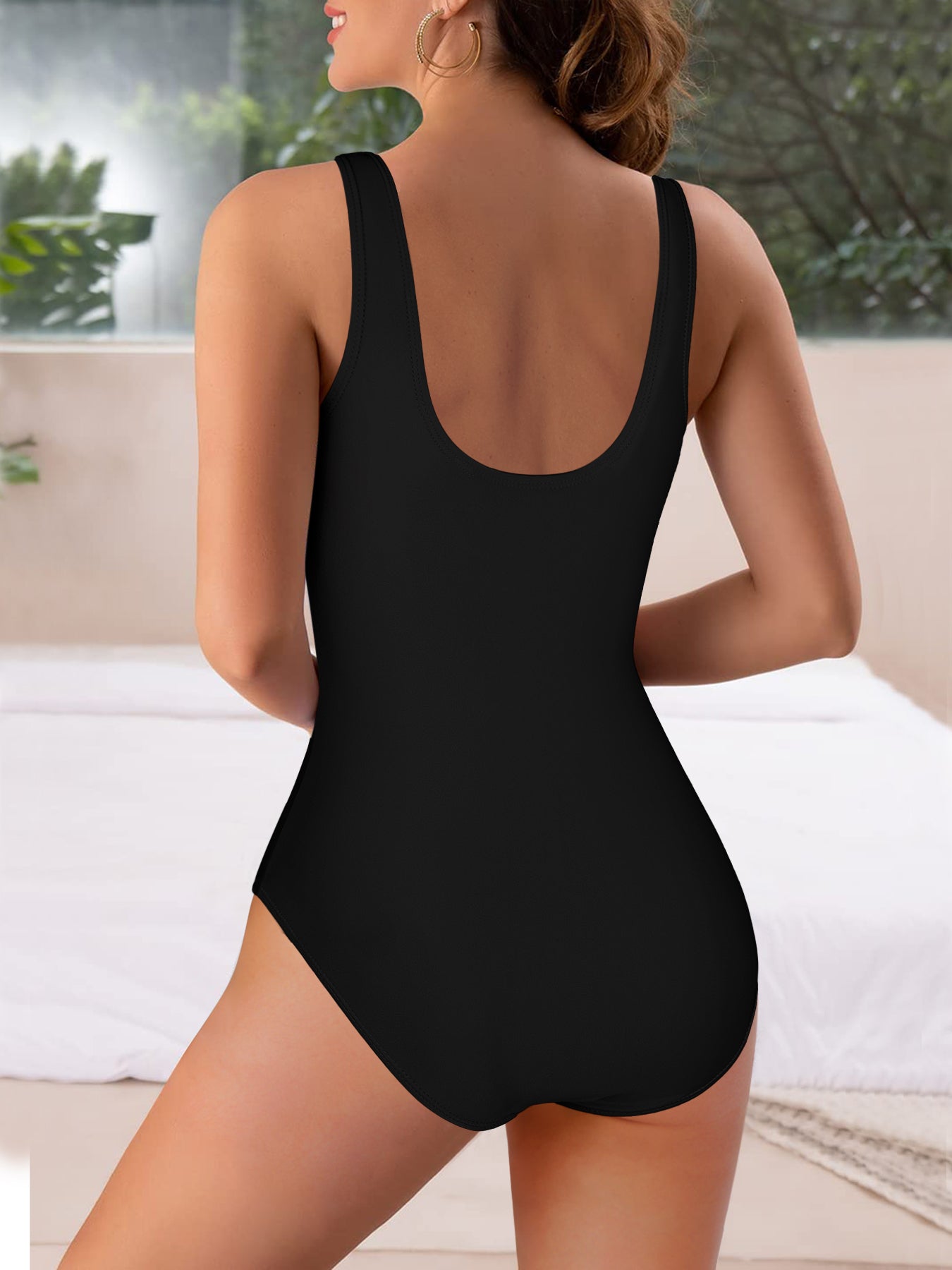 All I Need Is Jesus And The Beach Athletic Strap One - Piece Christian Swimsuit for Women - ClaimedbyGodDesigns