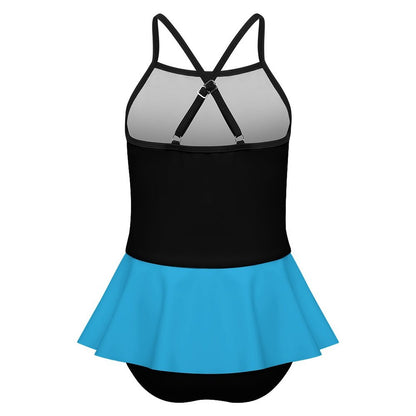 All I Need Is Jesus And The Beach Kids One Piece Ruffle Strap Christian Swimsuit - ClaimedbyGodDesigns