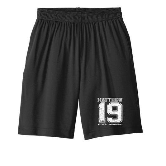 All Things Are Possible Youth Christian Shorts - ClaimedbyGodDesigns