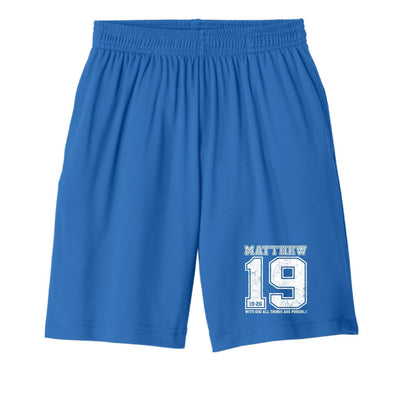 All Things Are Possible Youth Christian Shorts - ClaimedbyGodDesigns