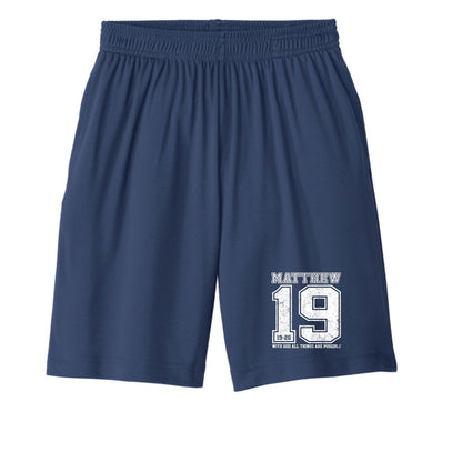 All Things Are Possible Youth Christian Shorts - ClaimedbyGodDesigns