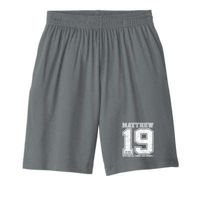 All Things Are Possible Youth Christian Shorts - ClaimedbyGodDesigns