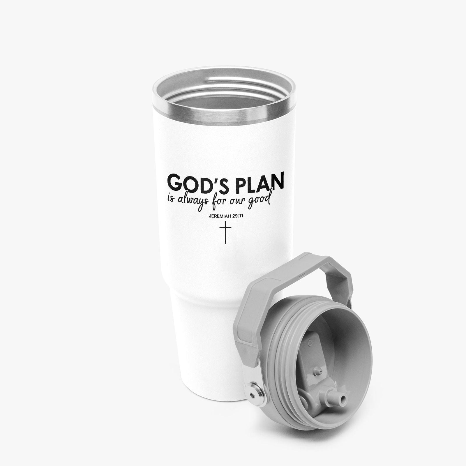Always For Our Good Christian Flip Straw Tumbler - 30oz - ClaimedbyGodDesigns