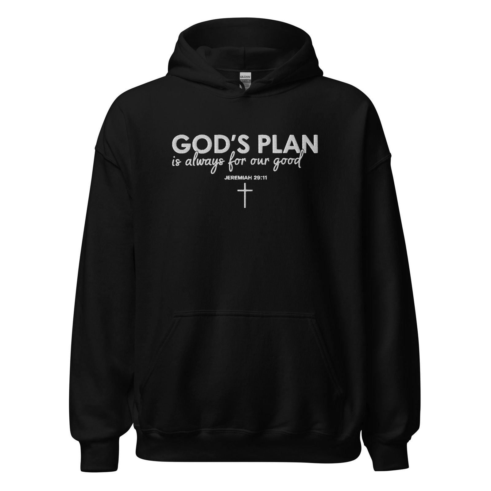 Always For Our Good Unisex Christian Embroidered Hooded Sweatshirt - ClaimedbyGodDesigns