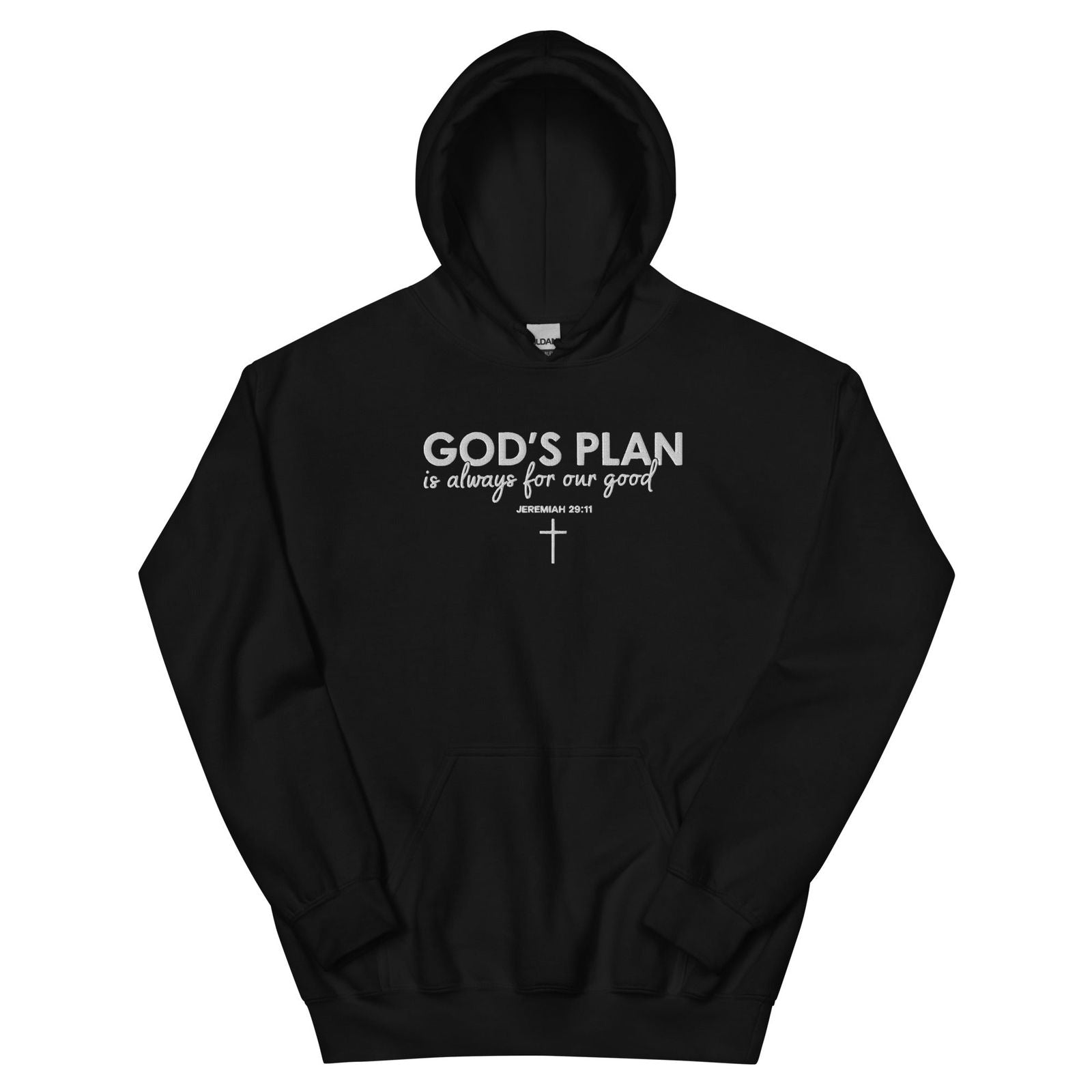 Always For Our Good Unisex Christian Embroidered Hooded Sweatshirt - ClaimedbyGodDesigns