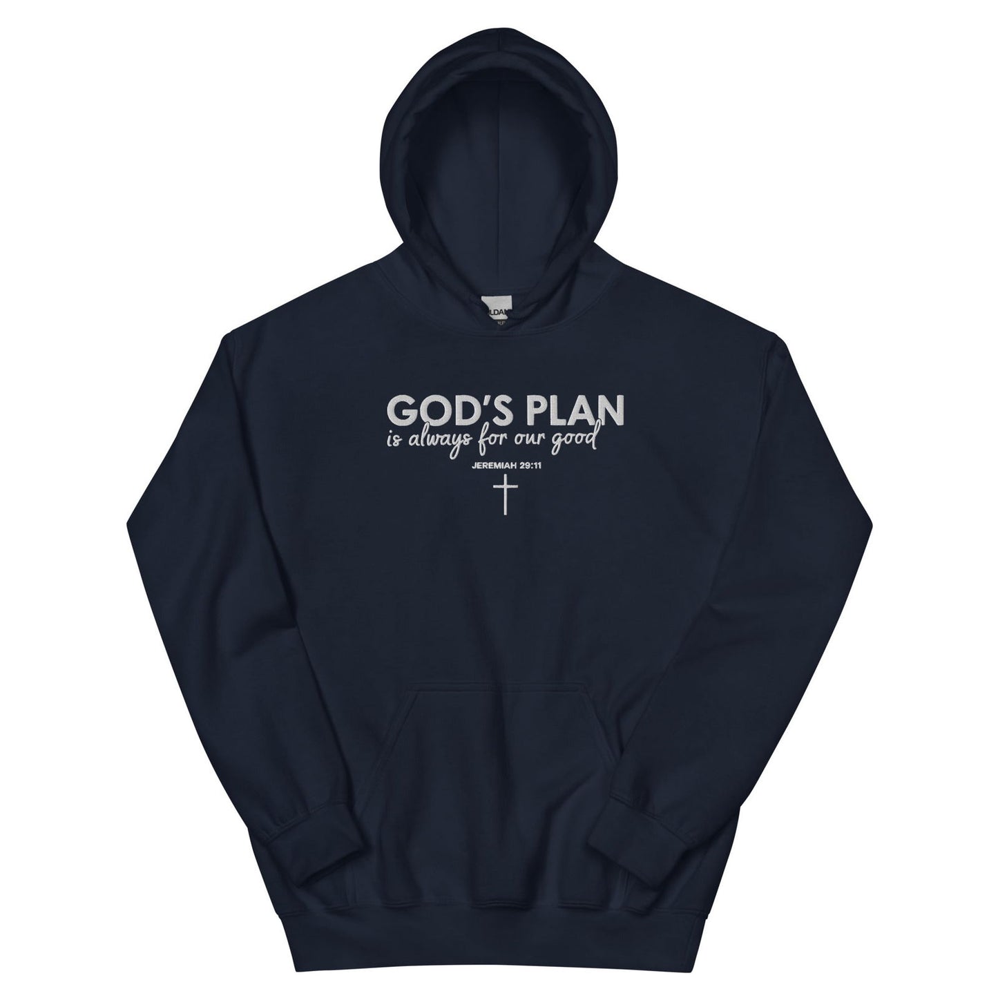 Always For Our Good Unisex Christian Embroidered Hooded Sweatshirt - ClaimedbyGodDesigns