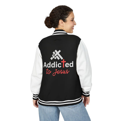Always Him Unisex Heavyweight Christian Letterman Jacket - ClaimedbyGodDesigns