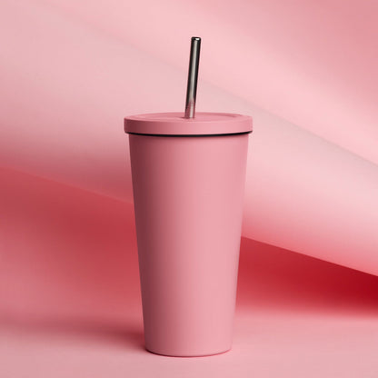 Amazing Grace Christian Insulated 20oz Tumbler with a straw - ClaimedbyGodDesigns