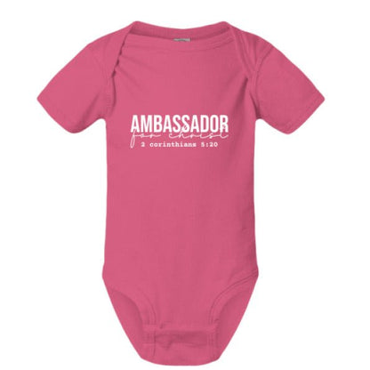 Ambassador For Him Christian Baby Jumpsuit - ClaimedbyGodDesigns