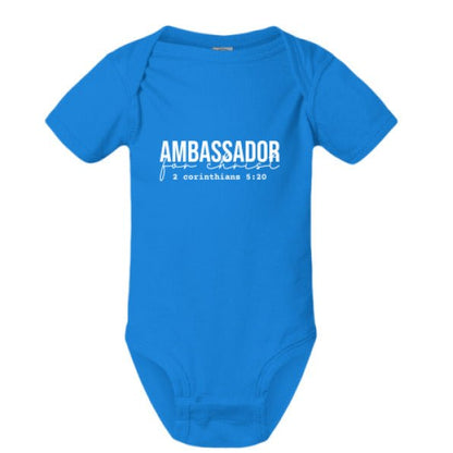 Ambassador For Him Christian Baby Jumpsuit - ClaimedbyGodDesigns