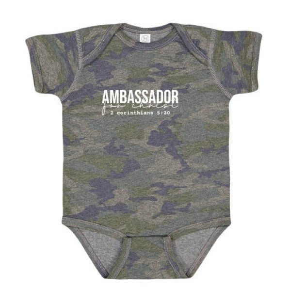 Ambassador For Him Christian Baby Jumpsuit - ClaimedbyGodDesigns