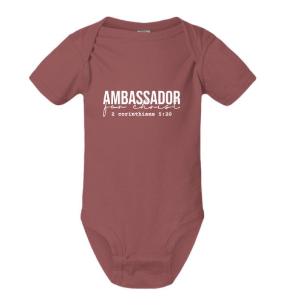 Ambassador For Him Christian Baby Jumpsuit - ClaimedbyGodDesigns