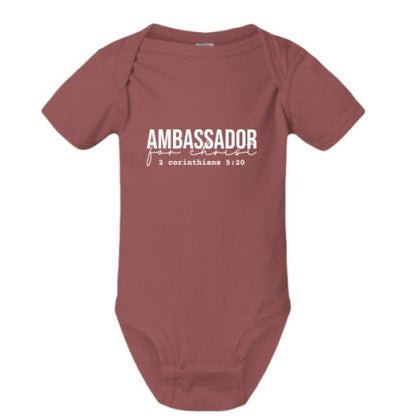 Ambassador For Him Christian Baby Jumpsuit - ClaimedbyGodDesigns
