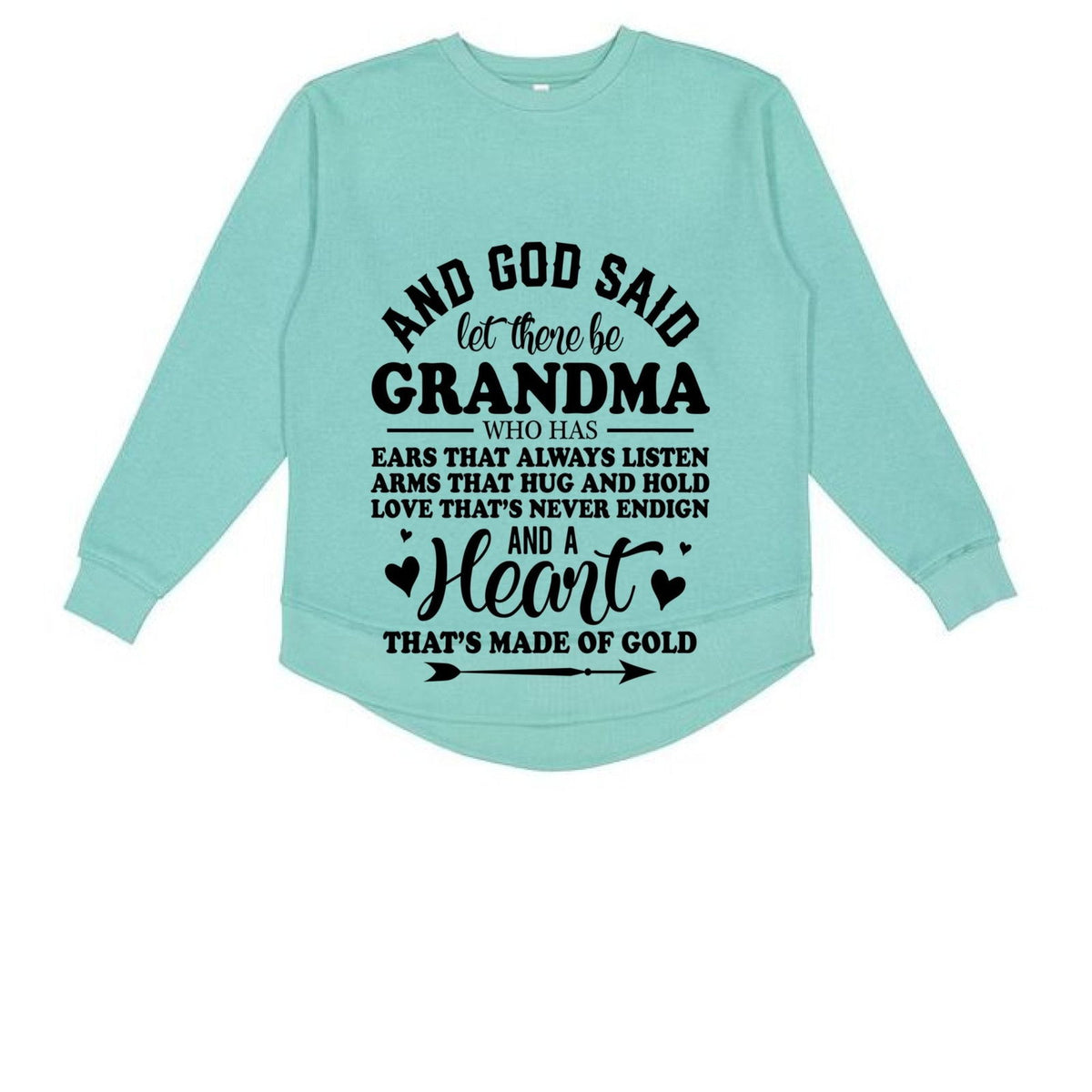 And He Said Let There Be Grandma Women's Christian Pullover Weekend Fleece Sweatshirt - ClaimedbyGodDesigns