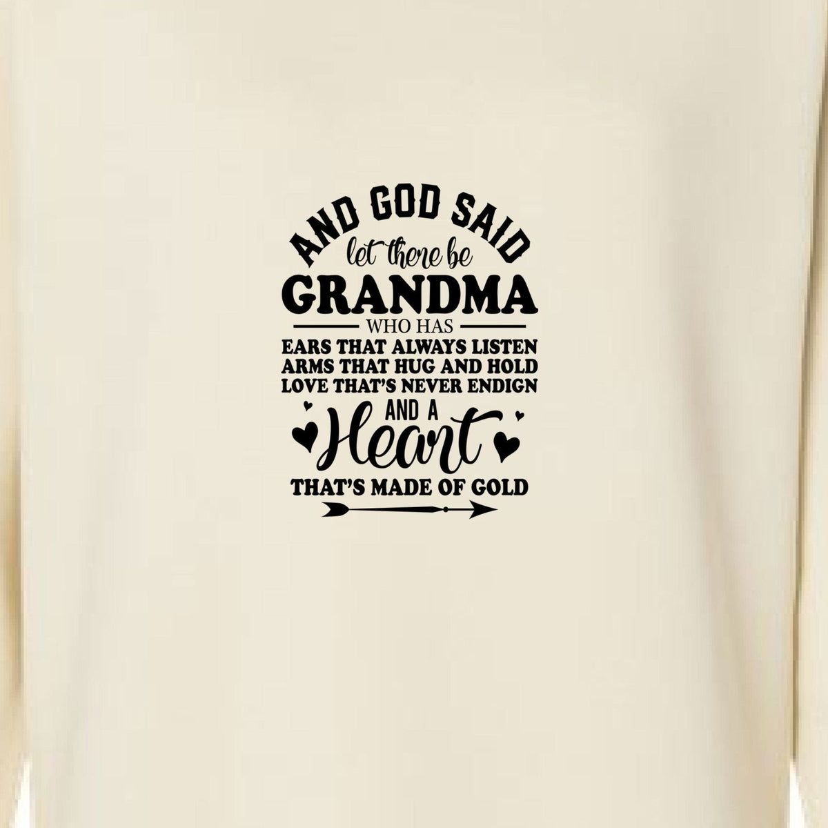 And He Said Let There Be Grandma Women's Christian Pullover Weekend Fleece Sweatshirt - ClaimedbyGodDesigns