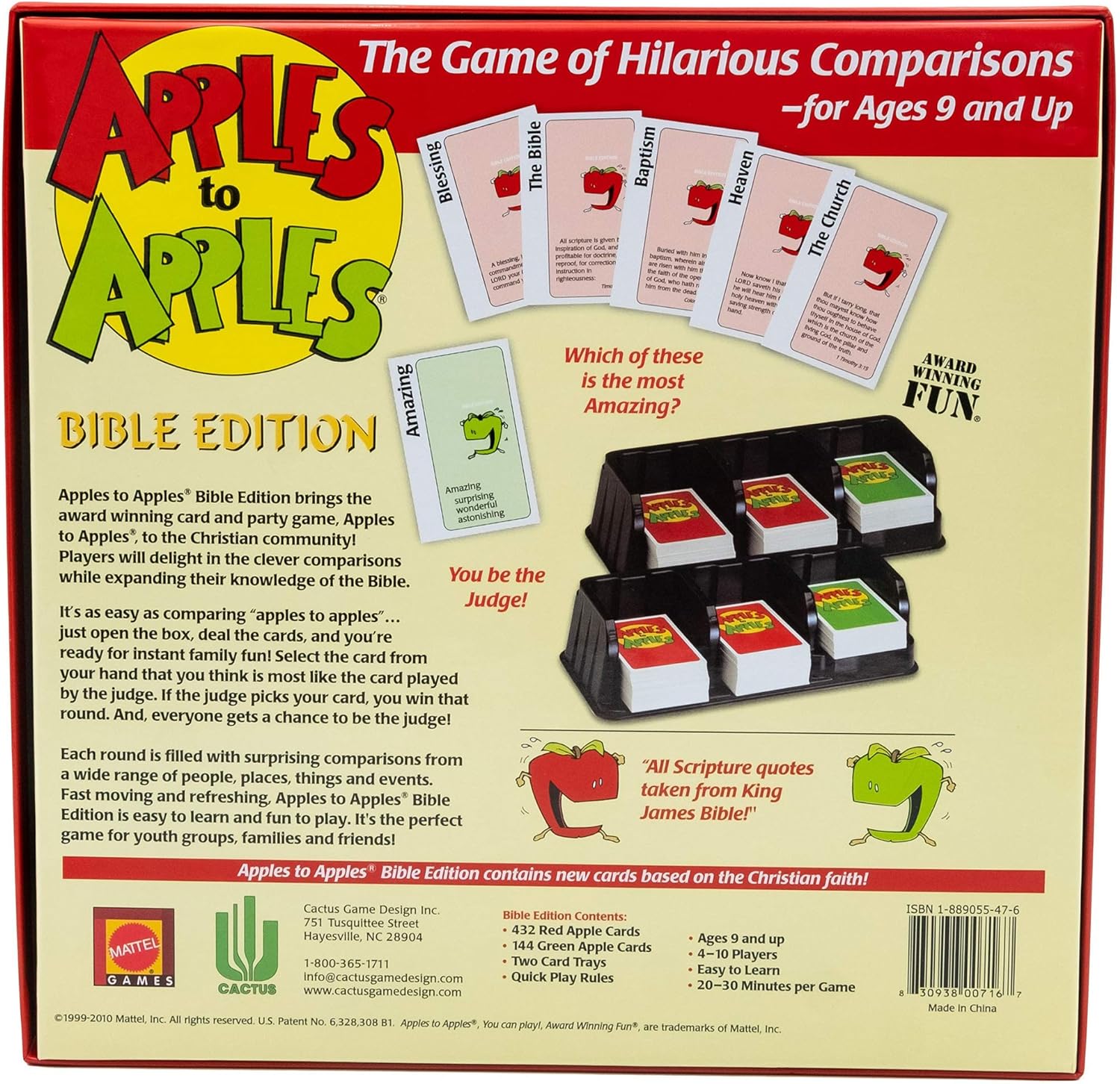 Apples to Apples Bible Edition - ClaimedbyGodDesigns