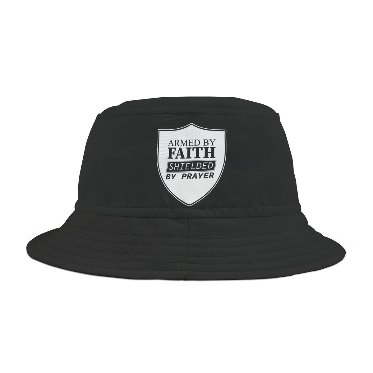Armed By Faith Shielded By Prayer Bucket Hat (AOP) - ClaimedbyGodDesigns