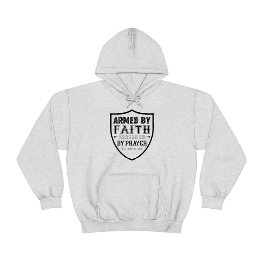 Armed by Faith Shielded By Prayer  Unisex Hooded Sweatshirt